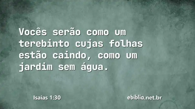 Isaías 1:30