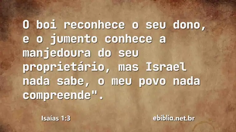 Isaías 1:3