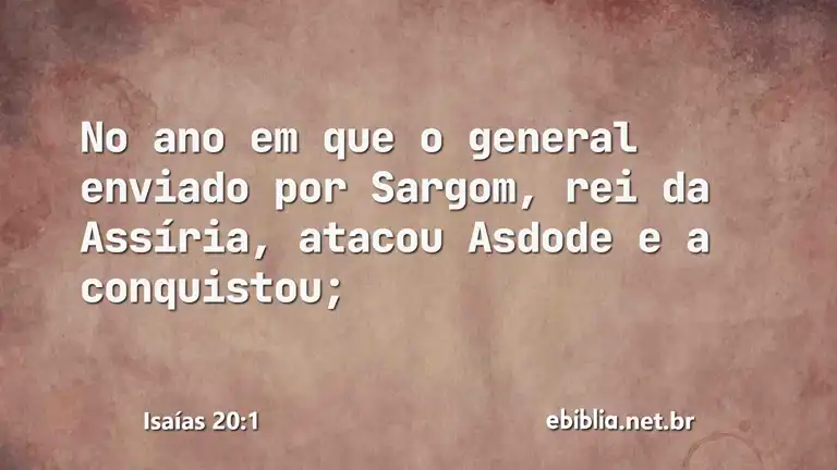 Isaías 20:1