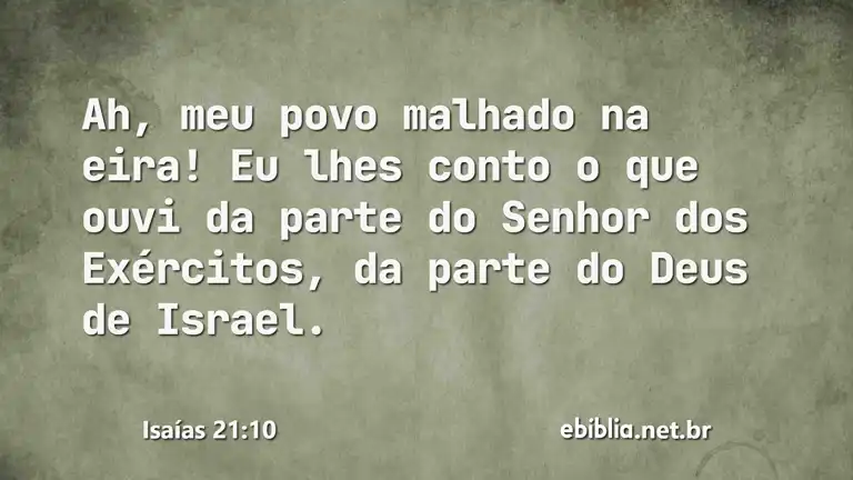 Isaías 21:10