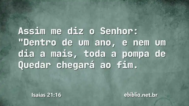 Isaías 21:16