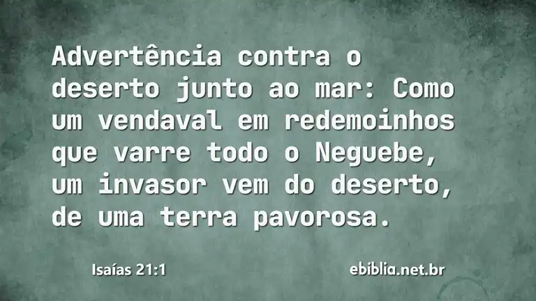 Isaías 21:1