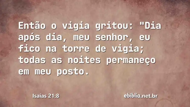 Isaías 21:8