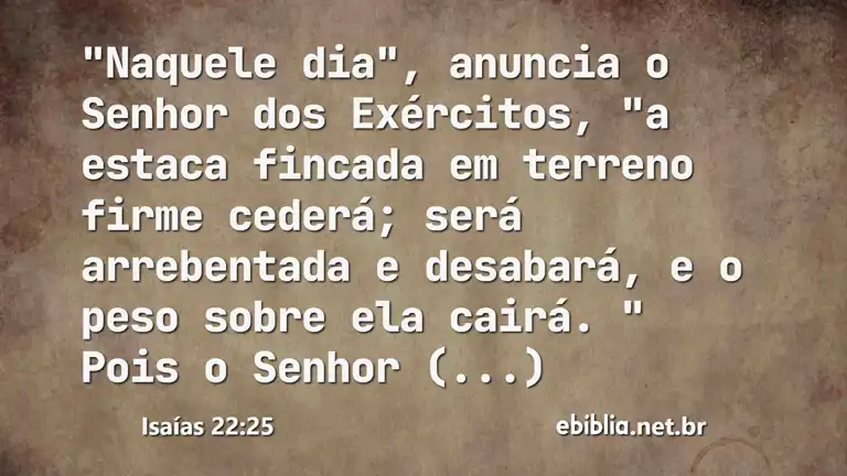 Isaías 22:25