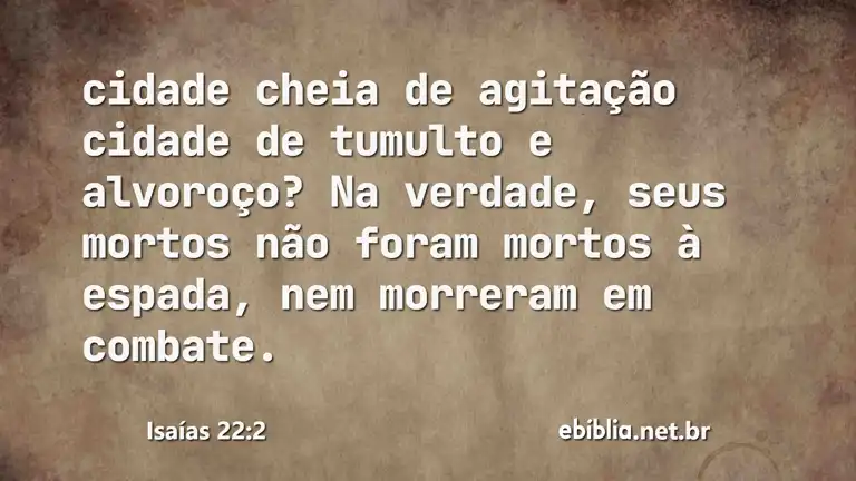 Isaías 22:2