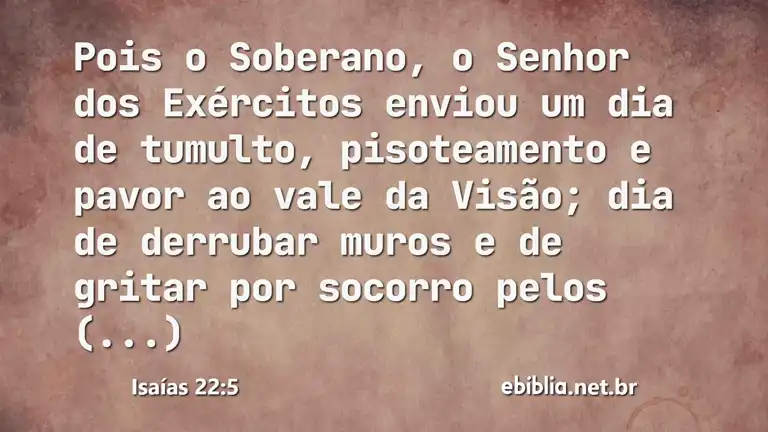 Isaías 22:5