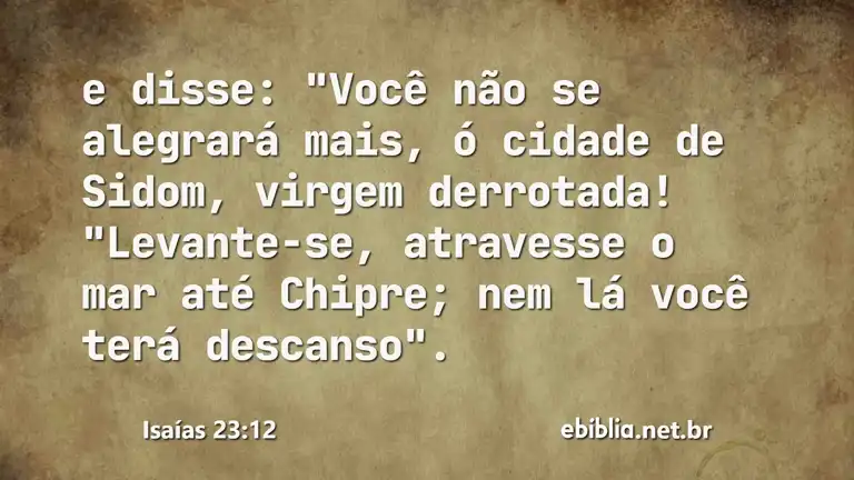 Isaías 23:12