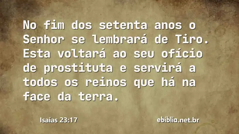 Isaías 23:17