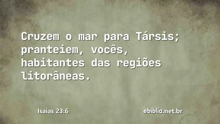 Isaías 23:6