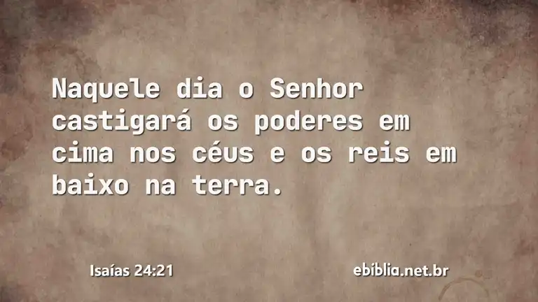 Isaías 24:21