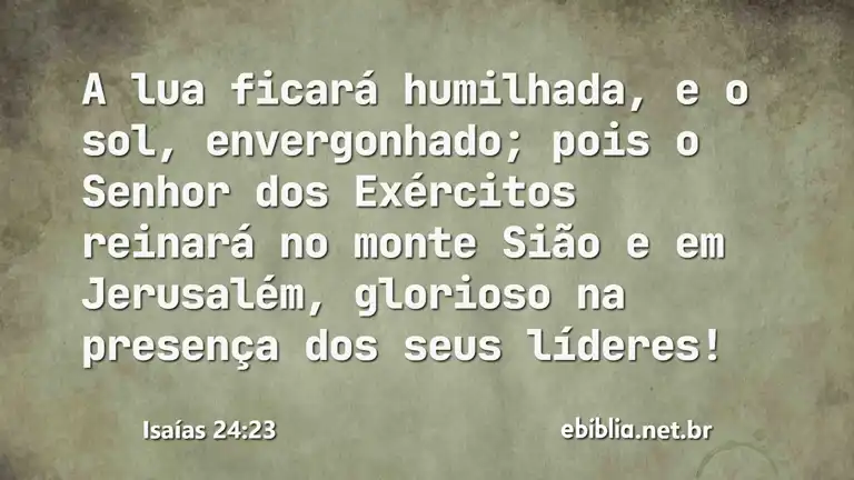 Isaías 24:23