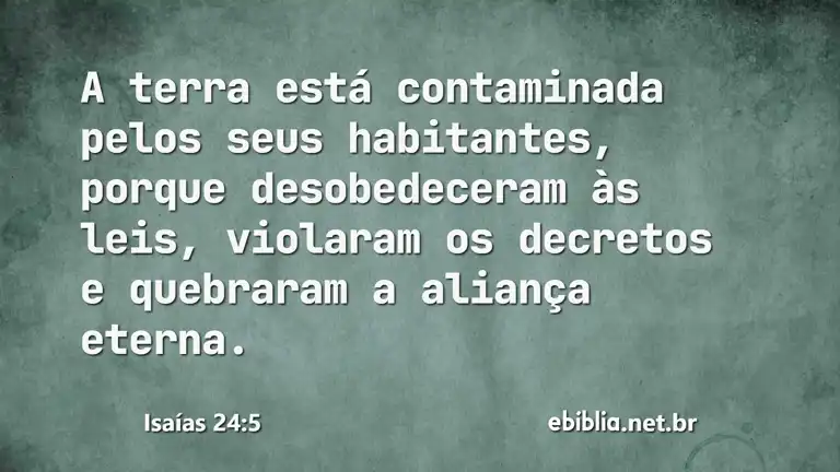 Isaías 24:5