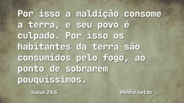 Isaías 24:6