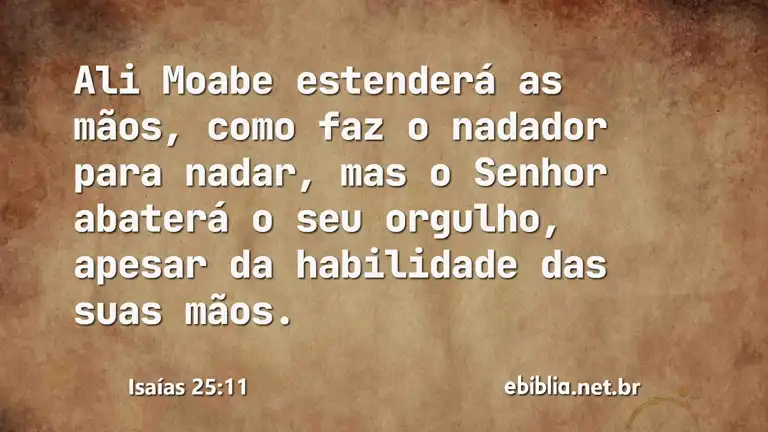 Isaías 25:11