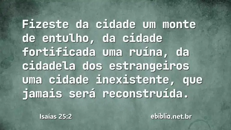 Isaías 25:2