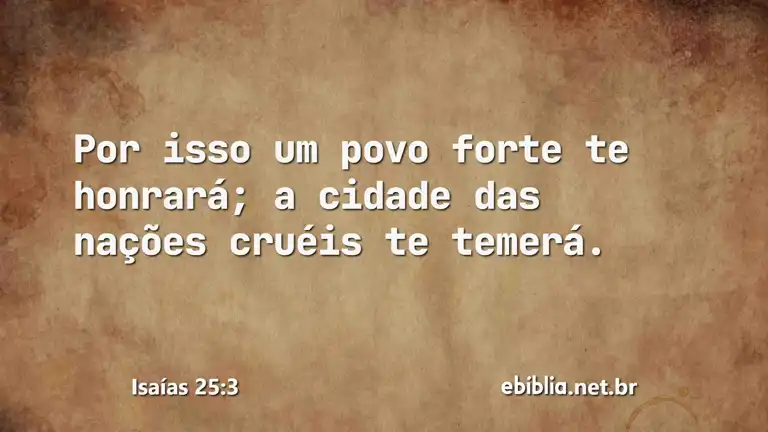 Isaías 25:3