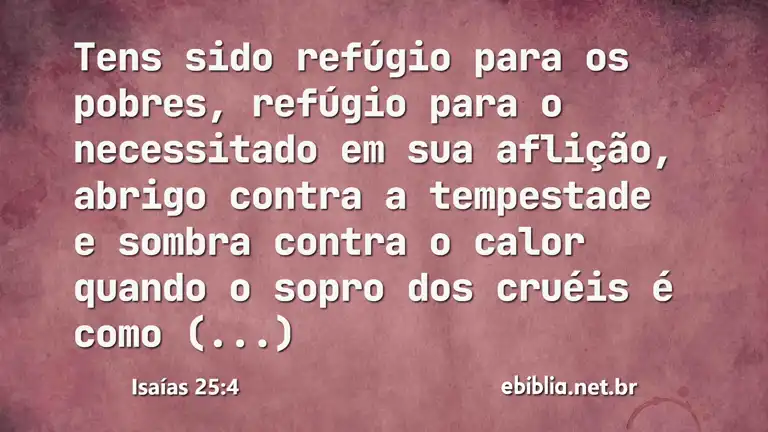 Isaías 25:4