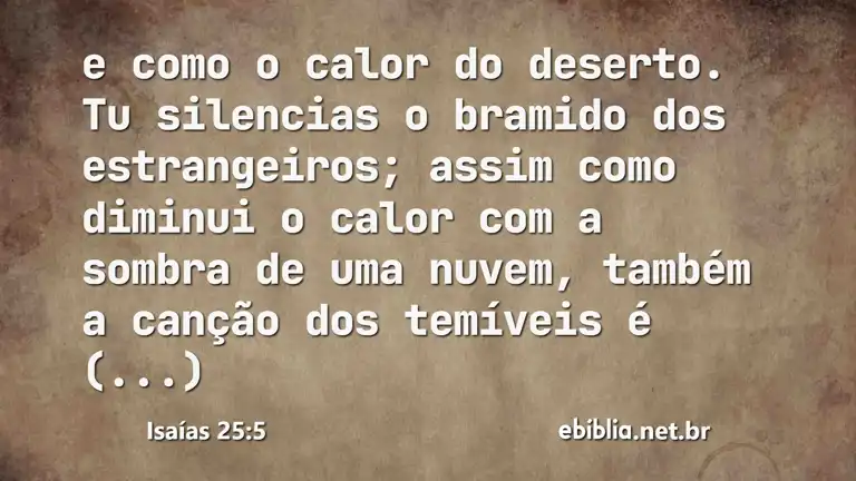 Isaías 25:5