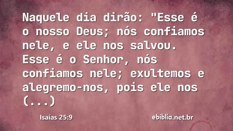 Isaías 25:9