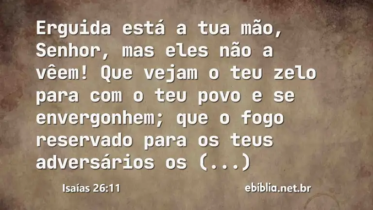 Isaías 26:11