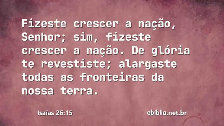 Isaías 26:15