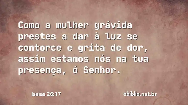 Isaías 26:17