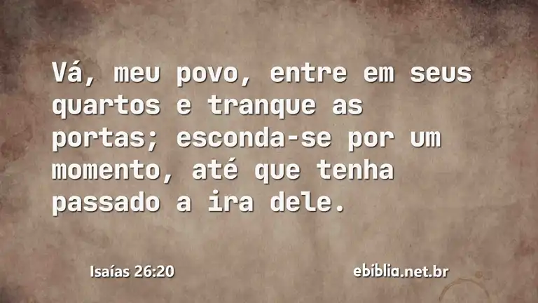 Isaías 26:20