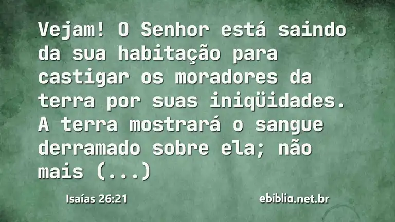 Isaías 26:21