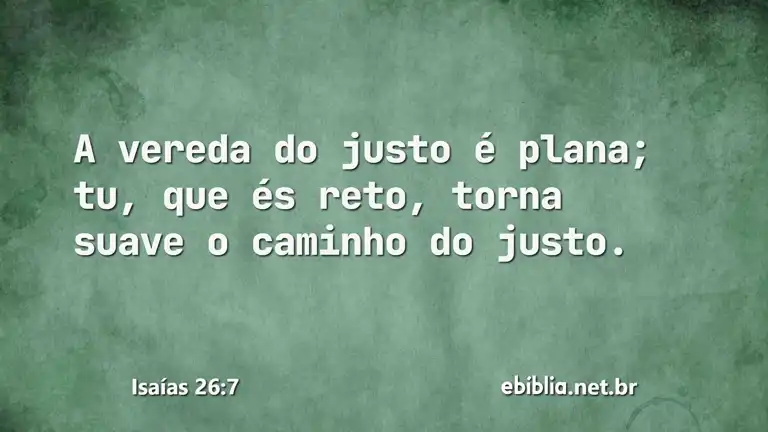 Isaías 26:7