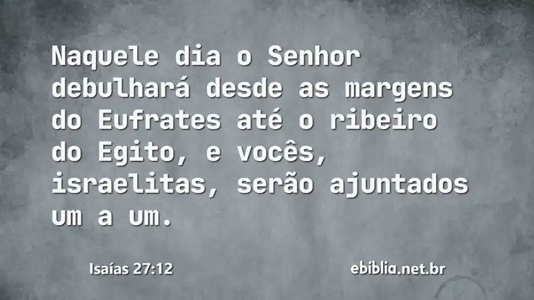 Isaías 27:12