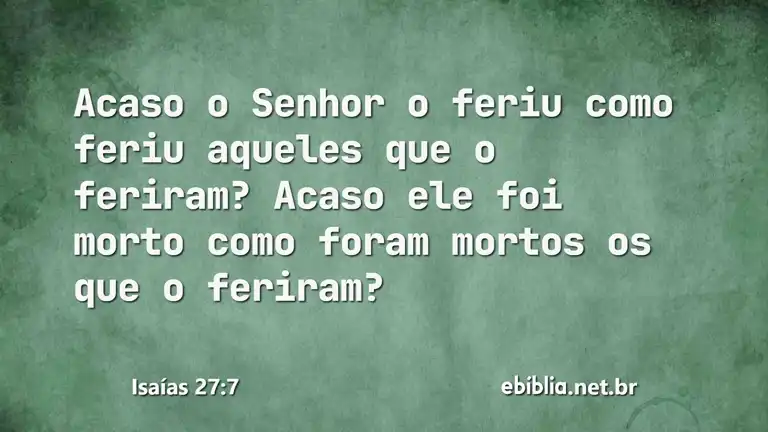 Isaías 27:7