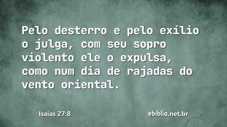 Isaías 27:8