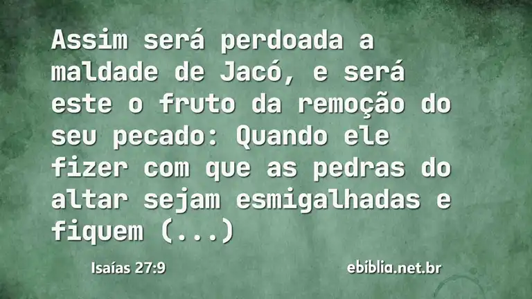 Isaías 27:9