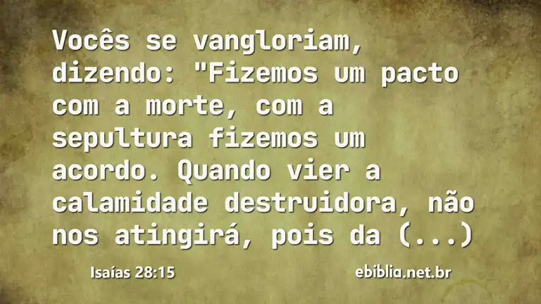 Isaías 28:15