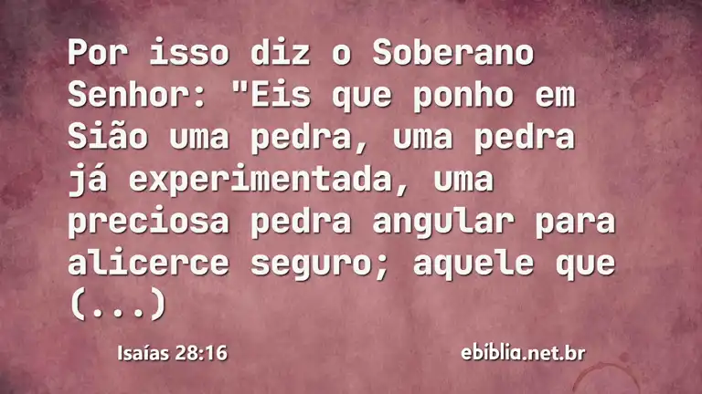 Isaías 28:16