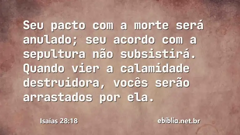 Isaías 28:18