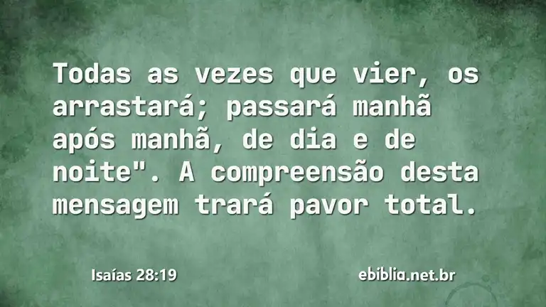 Isaías 28:19