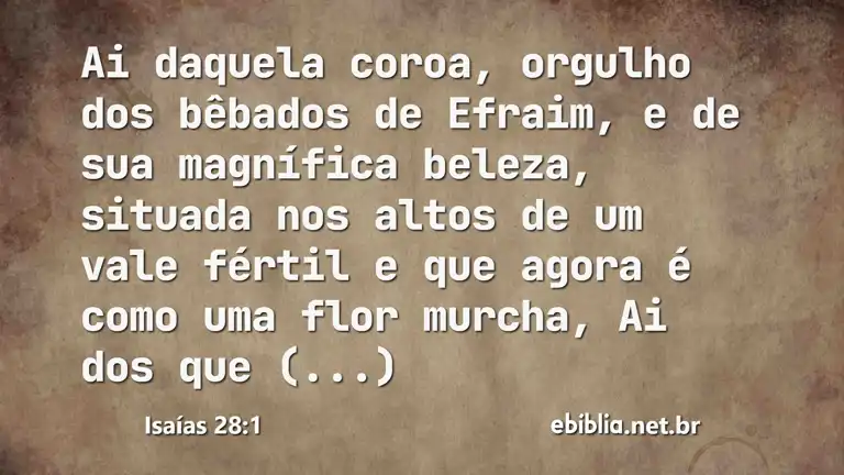 Isaías 28:1