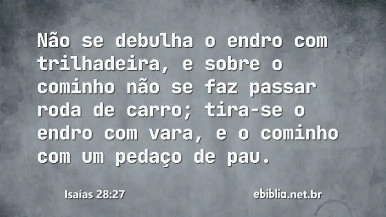 Isaías 28:27