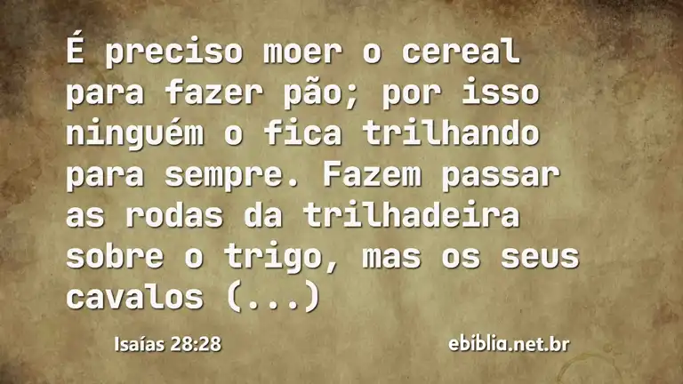 Isaías 28:28