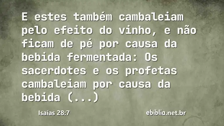 Isaías 28:7