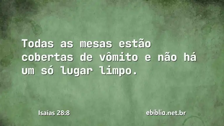 Isaías 28:8