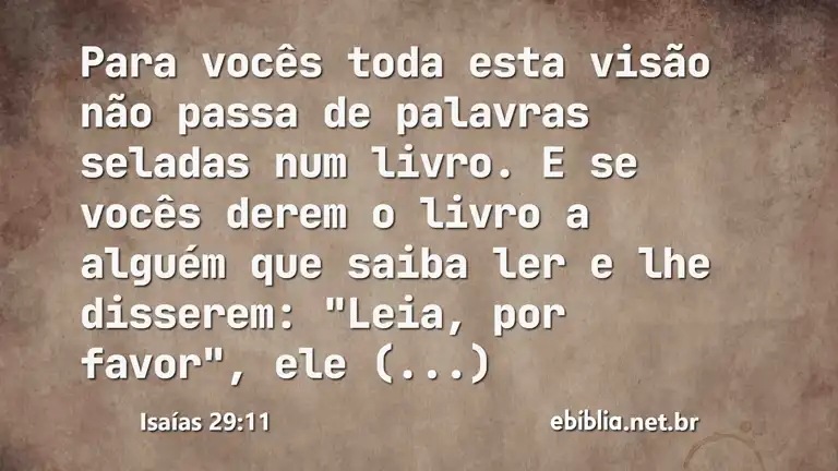 Isaías 29:11