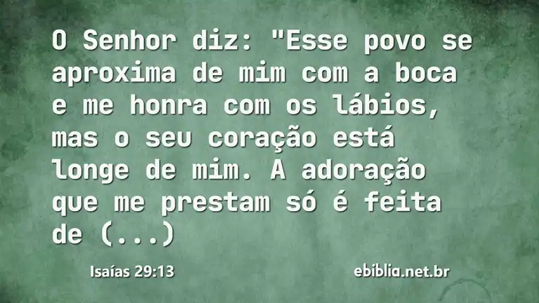 Isaías 29:13