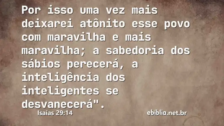 Isaías 29:14