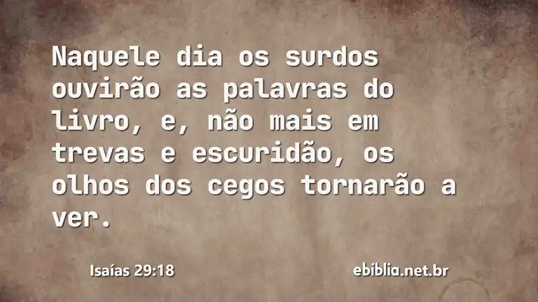 Isaías 29:18