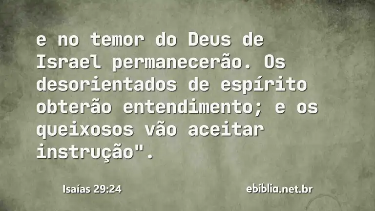 Isaías 29:24