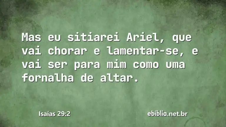 Isaías 29:2