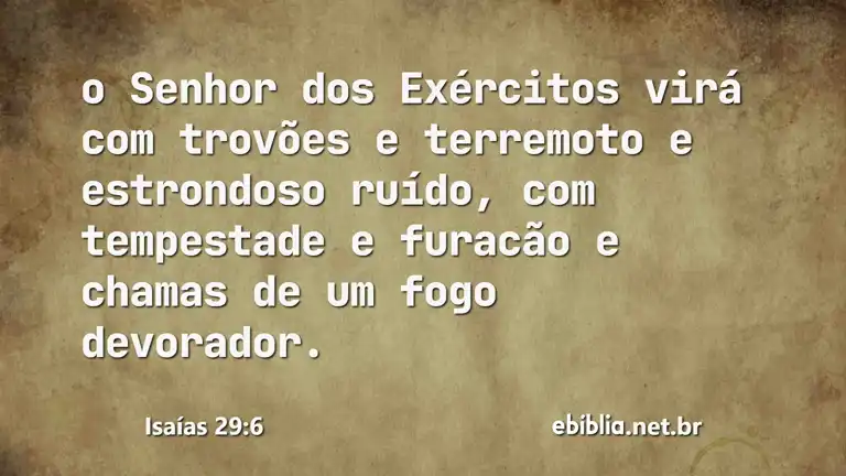 Isaías 29:6