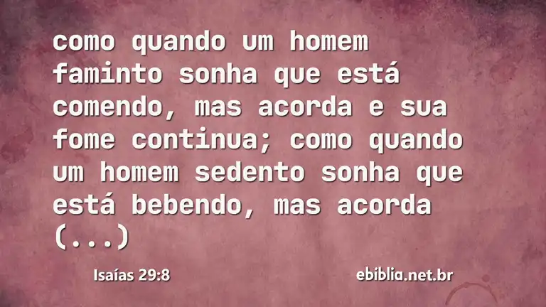 Isaías 29:8